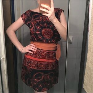summer dress with leather belt